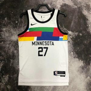 NBA 27 Gobert Timberwolves 2022-23 city Maillot imprimé